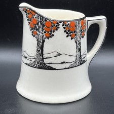 Vintage Art Deco Crown Ducal Small Milk Jug/Creamer-Orange Tree Pattern-7cm High