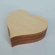 Wooden large hearts 16 cm