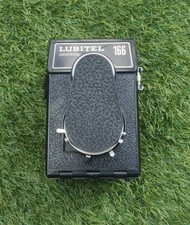 Lubitel 166 Universal Camera - Black & Silver - With Case and Lens Cover