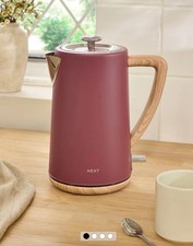 Red Bronx Wood Effect Kettle