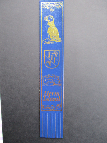 Leather bookmark herm island - herm,