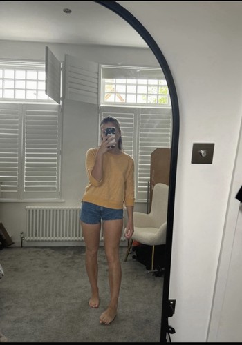 Zara cropped jumper mustard - zara,