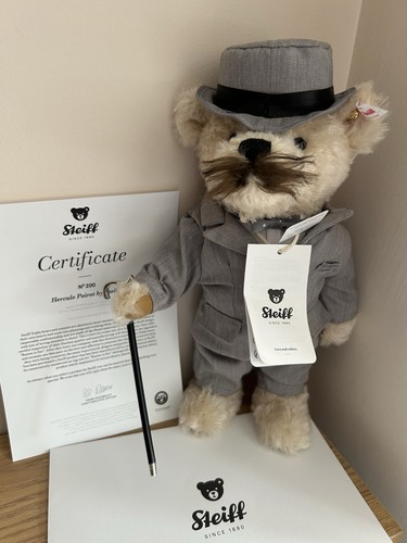Rare steiff poirot bear - rare,
