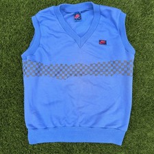 Rare Nike 80’s Vintage John McEnroe Mac Attack Tennis Blue Vest Med Andre Agassi