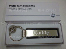 NEW GENUINE VOLKSWAGEN CADDY SILVER KEYRING 000087010M YPN