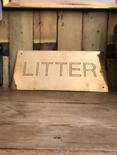 Vintage reclaimed brass Litter