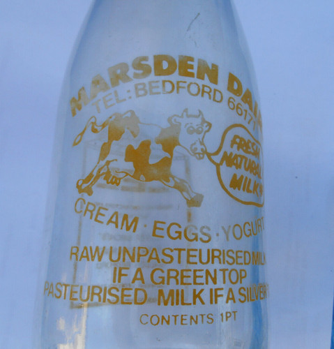 Vtg milk bottle - vtg, talking
