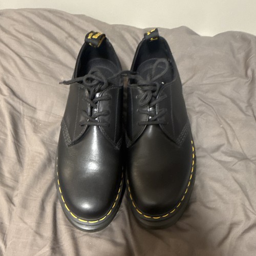Martens black leather - black,