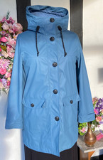 NEXT Rainwear  Waterproof Blue Hooded Raincoat  Size UK 14  NWOT