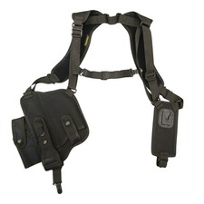 Overt Shoulder Harness Chest Rig Holster Security Police Utility Black