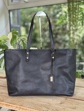Russell And Bromley XLarge Black Leather  Shoulder Tote Shopper Bag