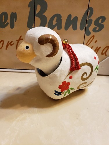 Bobble head horned ram sheep - head,
