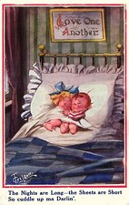 WW1 Comic Postcard C1917 Long