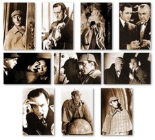 10x SHERLOCK HOLMES 6x4 Photo Prints - Basil Rathbone