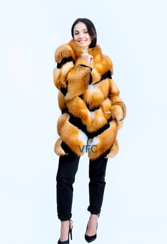 Diagonal red full skin - full, fur