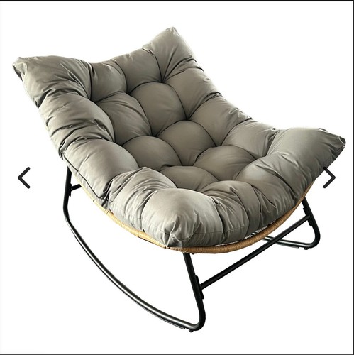 Outdoor wicker papasan rocking - outdoor,