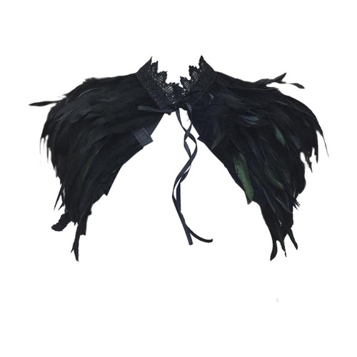 Feather shawl dress - feather,