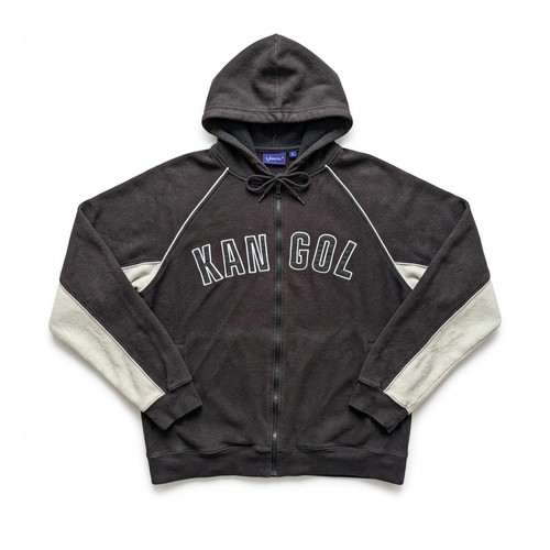 Kangol zip hoodie dark - zip-up,