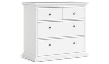 Tvilum Paris 4 Drawer Chest - White