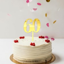 60th Birthday Cake Topper
