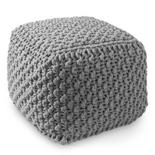 OPEN BOX - Square Cotton Pouf