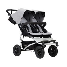 Mountain Buggy Duet Pushchair Silver Double Side by Side All Terrain Twin Buggy