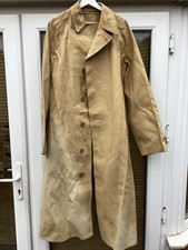 Original  British Army Coat Rubberised Khaki Dispatch Rider coat vintage veteran