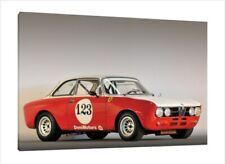 1969 Alfa Romeo GTA 1750 GTV - 30x20 Inch Canvas - Framed Picture Print