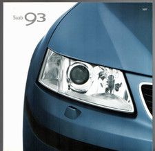 Saab 9-3 Saloon & SportWagon 2006-2007 UK Brochure Linear Vector Sport Aero