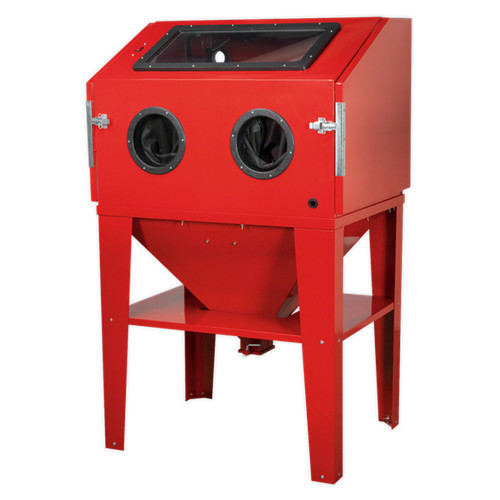 Shot blasting cabinet double - blasting,
