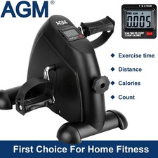 Under Desk Stationary Exercise Bike - Portable Arm Leg Foot Pedal Exerciser