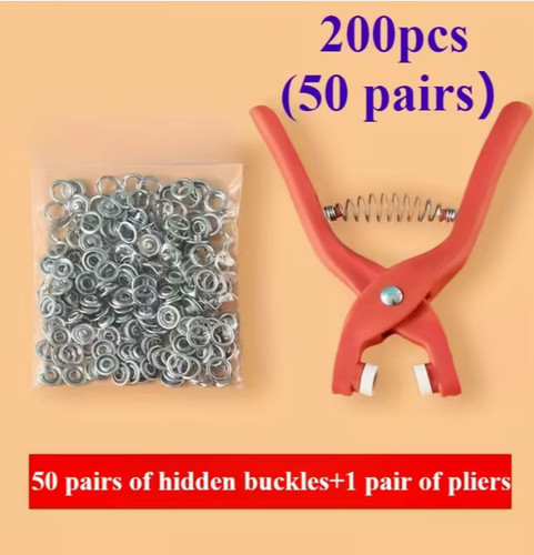 200 pcs snap - snap, kit