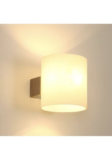 Wooden wall light indoor - wall, e27