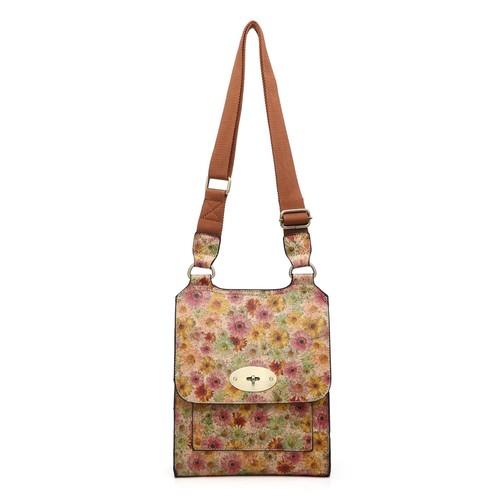 Printed cork crossbody - cork, crossbody/