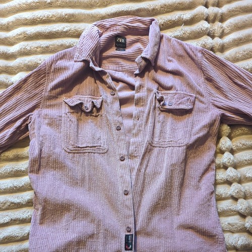 Zara pink corduroy shirt men - zara,
