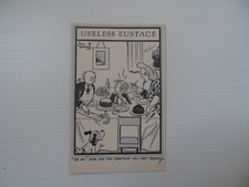 Old postacard Useless Eustace