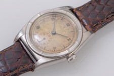 1940s Rolex  Steel  Bubbleback