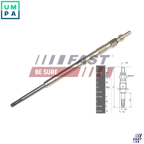Glow plug ft82706 - ft82706, for