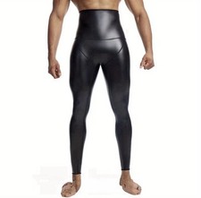 Sexy High-Waisted Faux Leather