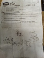 New Un Used Witter Fixed Towball Tow bar Ford Transit 95 from 1994-2000