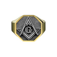 Masonic Gold Plated Silver