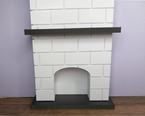 Dolls house brick fire - dolls,