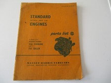 MASSEY-HARRIS-FERGUSON PETROL/VO ENG  750 COMBINE  701 BALER PARTS LIST