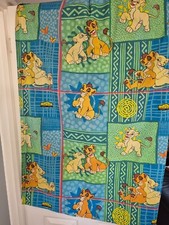 Vintage Disney THE LION KING Curtains Pair 56"x 53" Simba's Pride vgc
