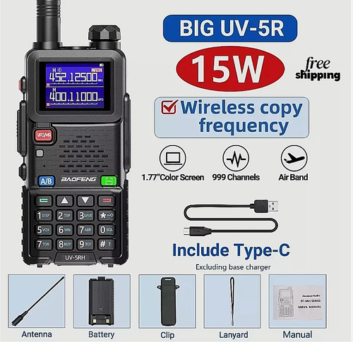 Baofeng 5rh 10w air band - 5rh,