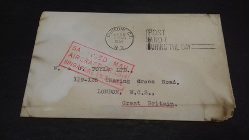 Postal cover salvaged mail - salvaged,