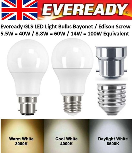 Eveready 40w 60w 100w led - eveready,