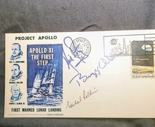 Apollo moon landing cover - apollo,