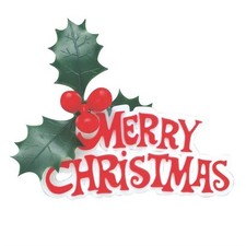 Christmas Cake Topper Red