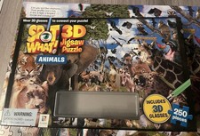 Spot What 3D Jigsaw Puzzle. Animals. See Description for Details